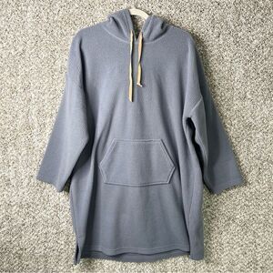 Koolaburra Gray Sherpa Fleece Oversized Pullover Hoodie Lounger Medium